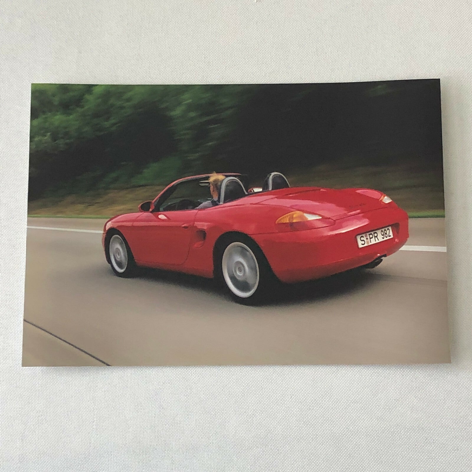 2001 Porsche Boxster Factory Photo Photograph Print Werkfoto 