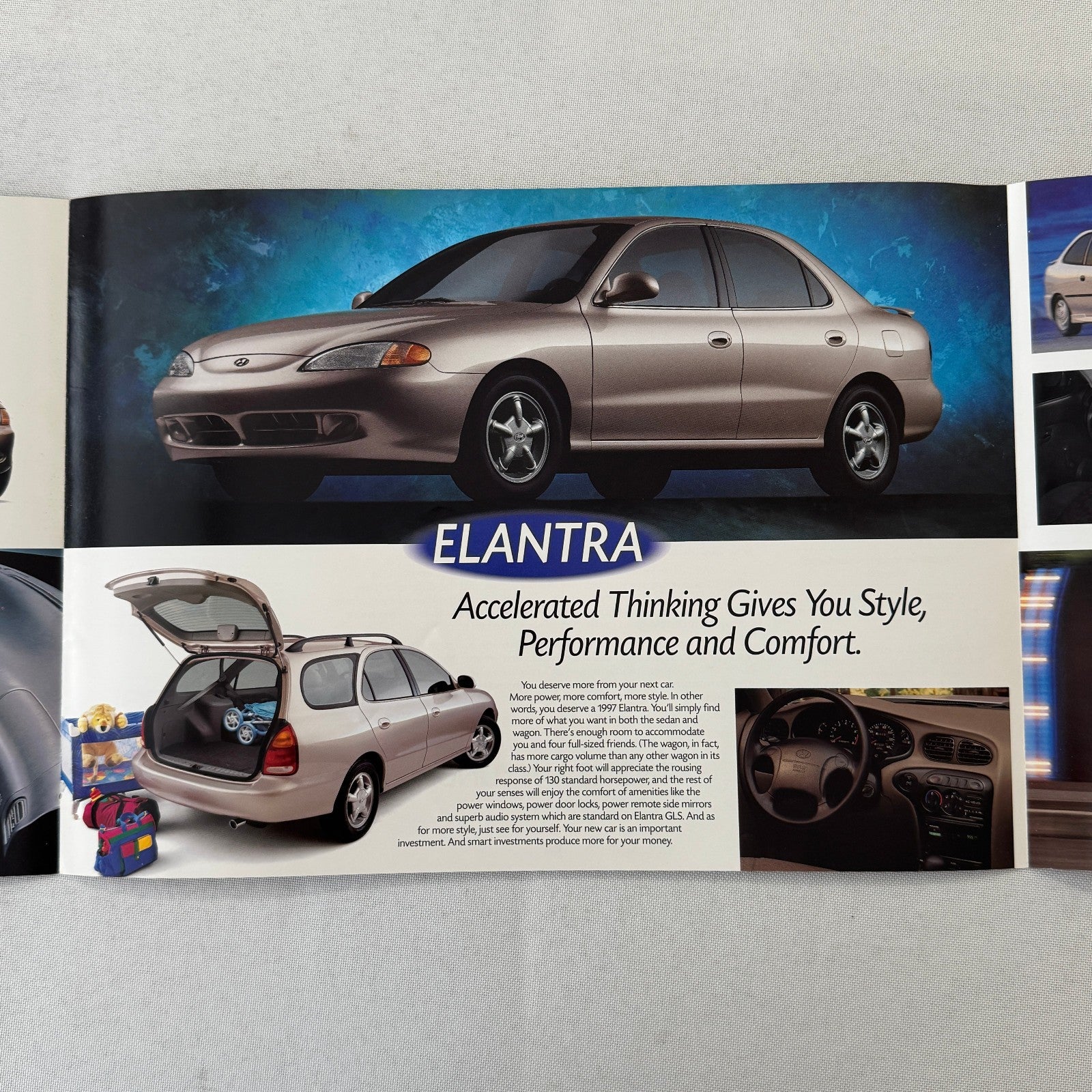 1997 Hyundai Car Sales Brochure Tiburon Accent Sonata Elantra
