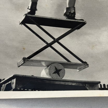 Circus Juggling Balancing Acrobat Act Photo Photograph Vintage Robin Hood