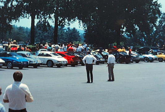 Porsche 911 Car Show 35mm Photo Slide Vintage 1981
