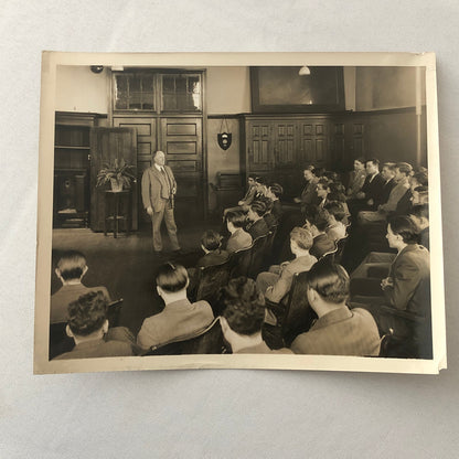 Press Photo Photograph Alexander Hamilton High School Students Radio Broadcast
