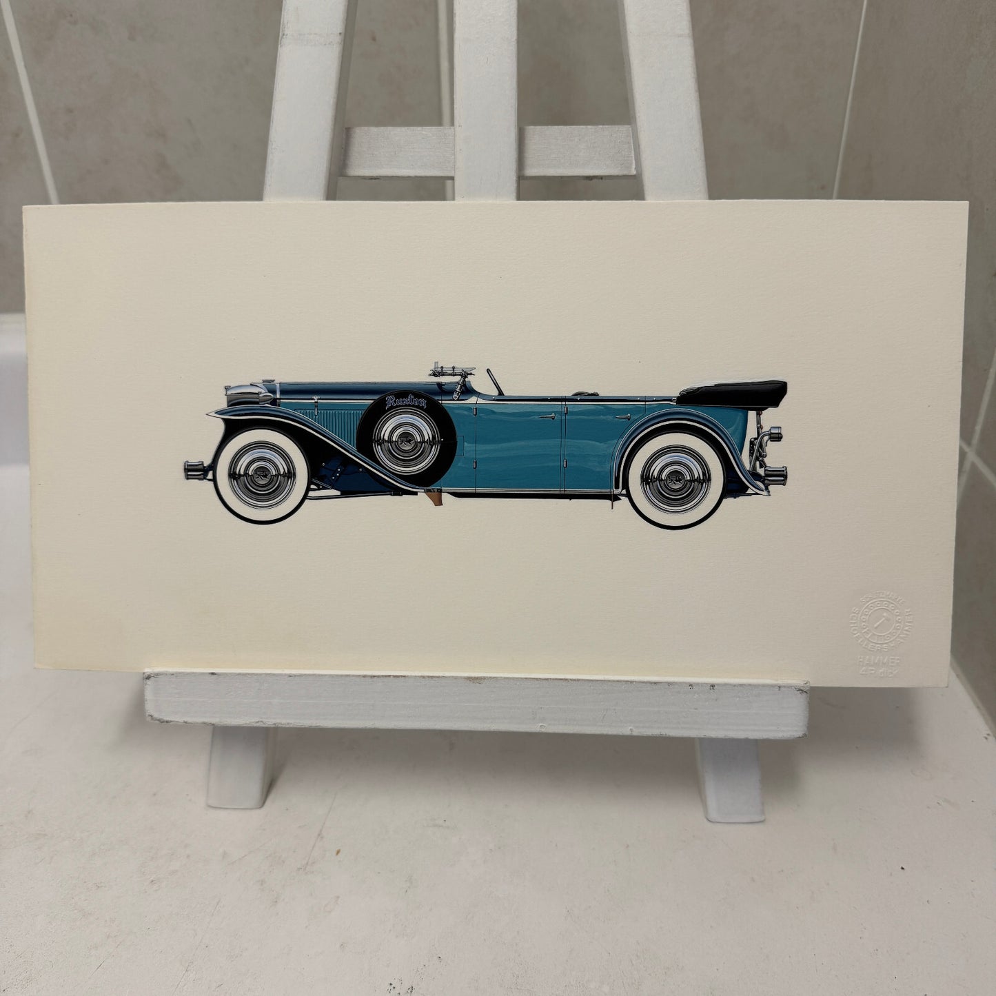 1931 Ruxton Phaeton Car Illustration Art Drawing Hand Drawn Robert Preis