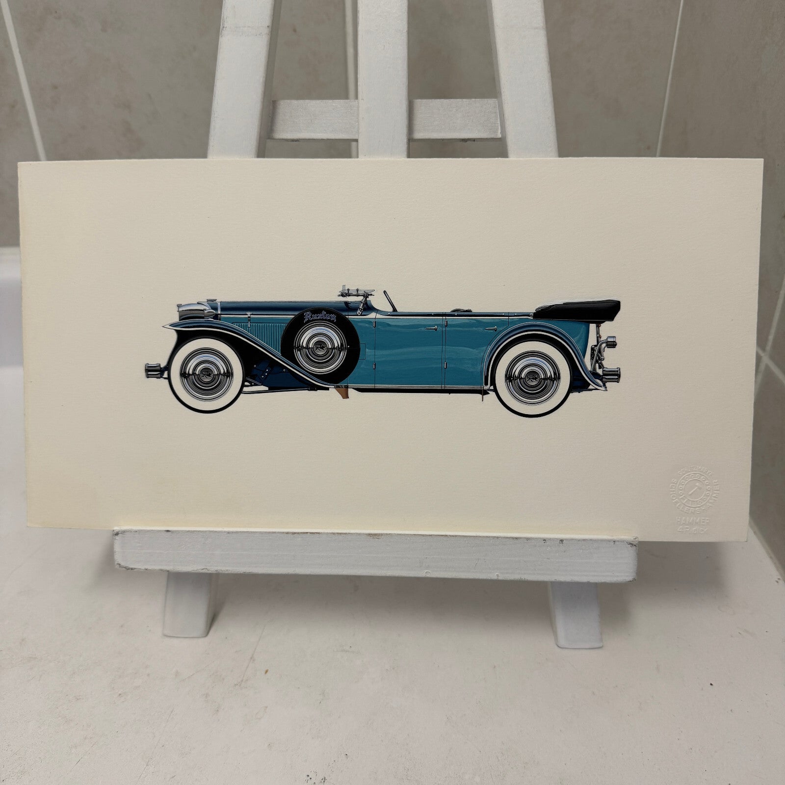 1931 Ruxton Phaeton Car Illustration Art Drawing Hand Drawn Robert Preis