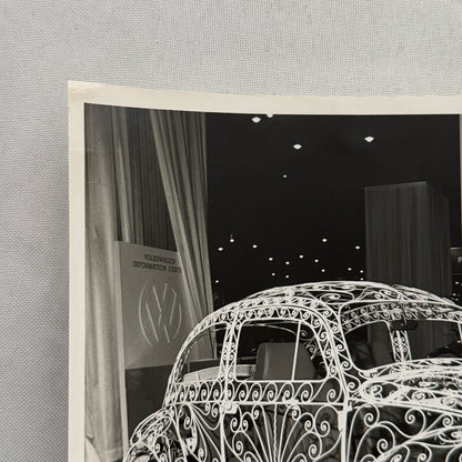 Vintage Volkswagen VW Beetle Wrought Iron Sculpture Concept Car Art Photograph