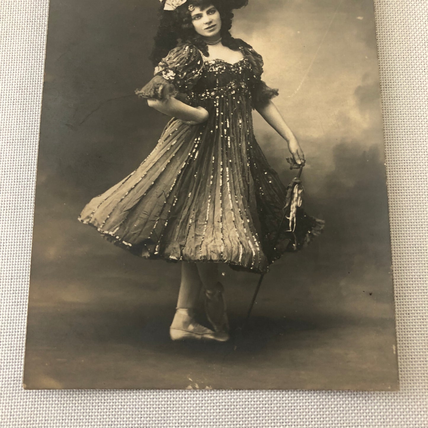 Circus Performer Dancer Acrobat French RPPC Real Photo Postcard Mariette Parez