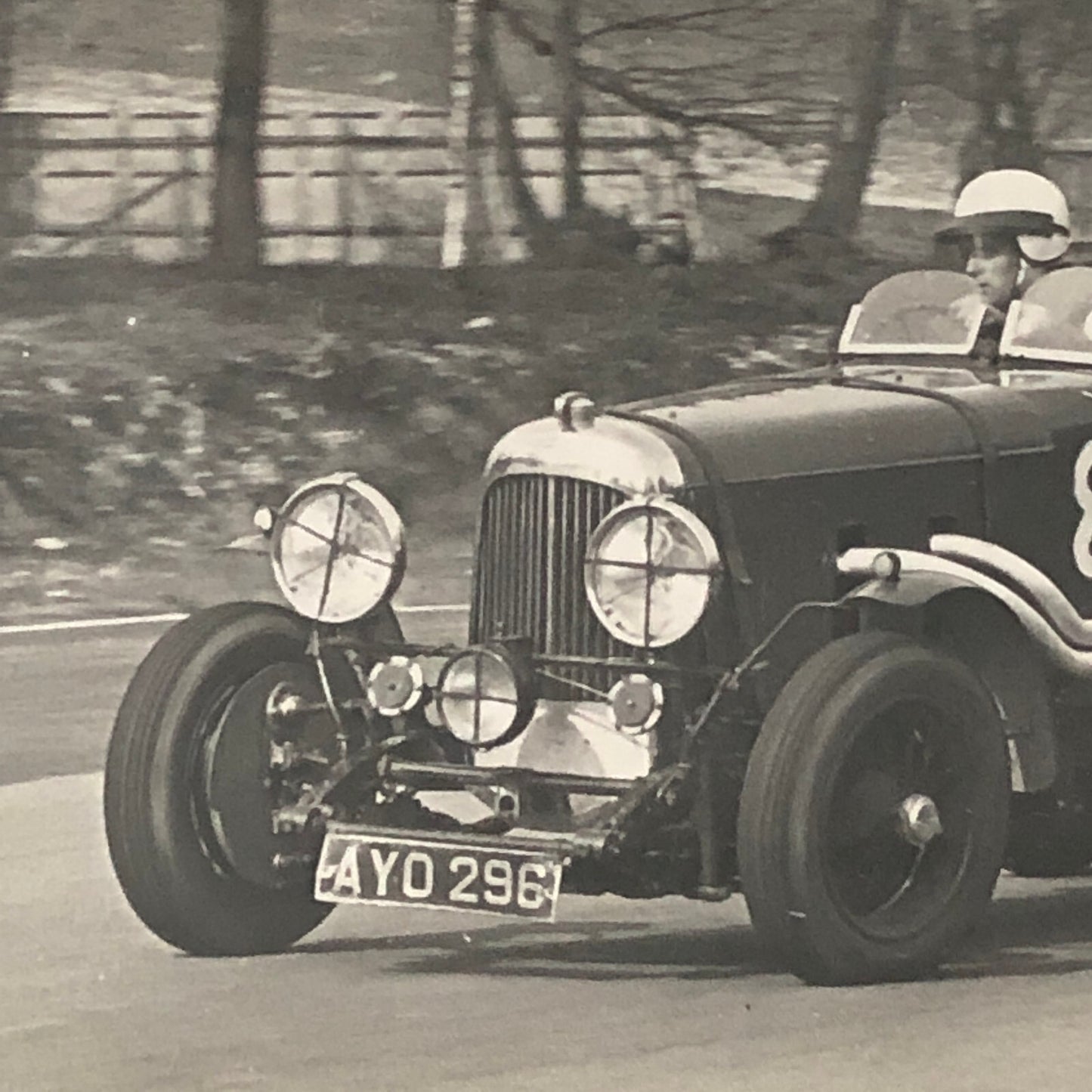 Vintage Racing Car Photo Photograph Print - Lagonda Automobile ? 
