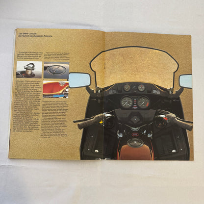 Vintage BMW Motorcycle Bike Brochure R100RS R100RT R100S R100T R80/7 GERMAN