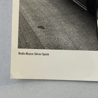 Rolls Royce Silver Spirit Car Factory Press Photo Photograph