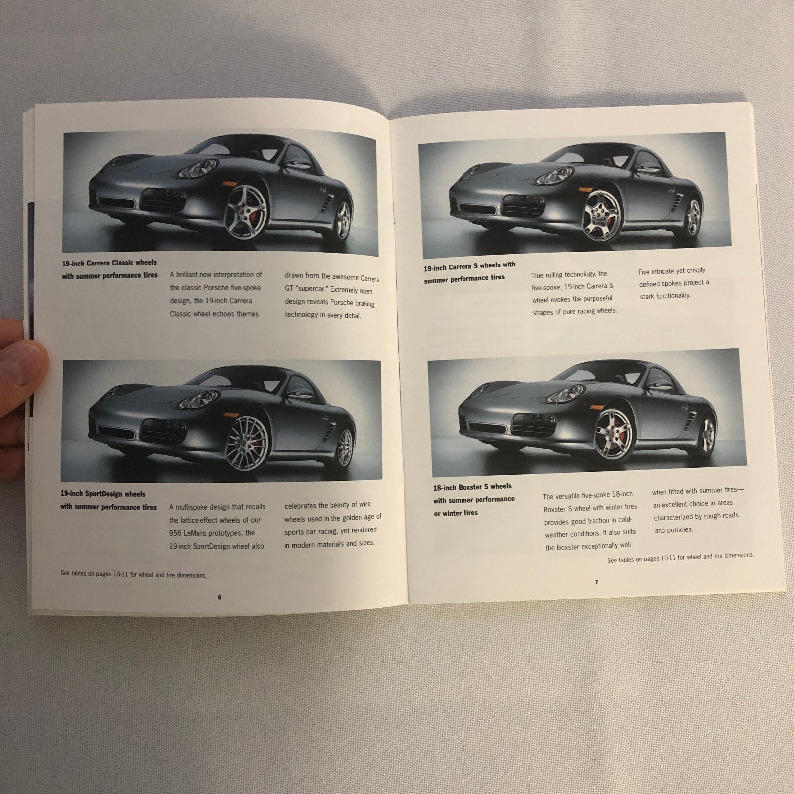 Porsche Boxster ACCESSORIES Sales Brochure Catalog 2006 2007 Wheel Rims +