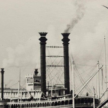 Vintage Photo Photograph JM White Steamboat Steam Boat Ship