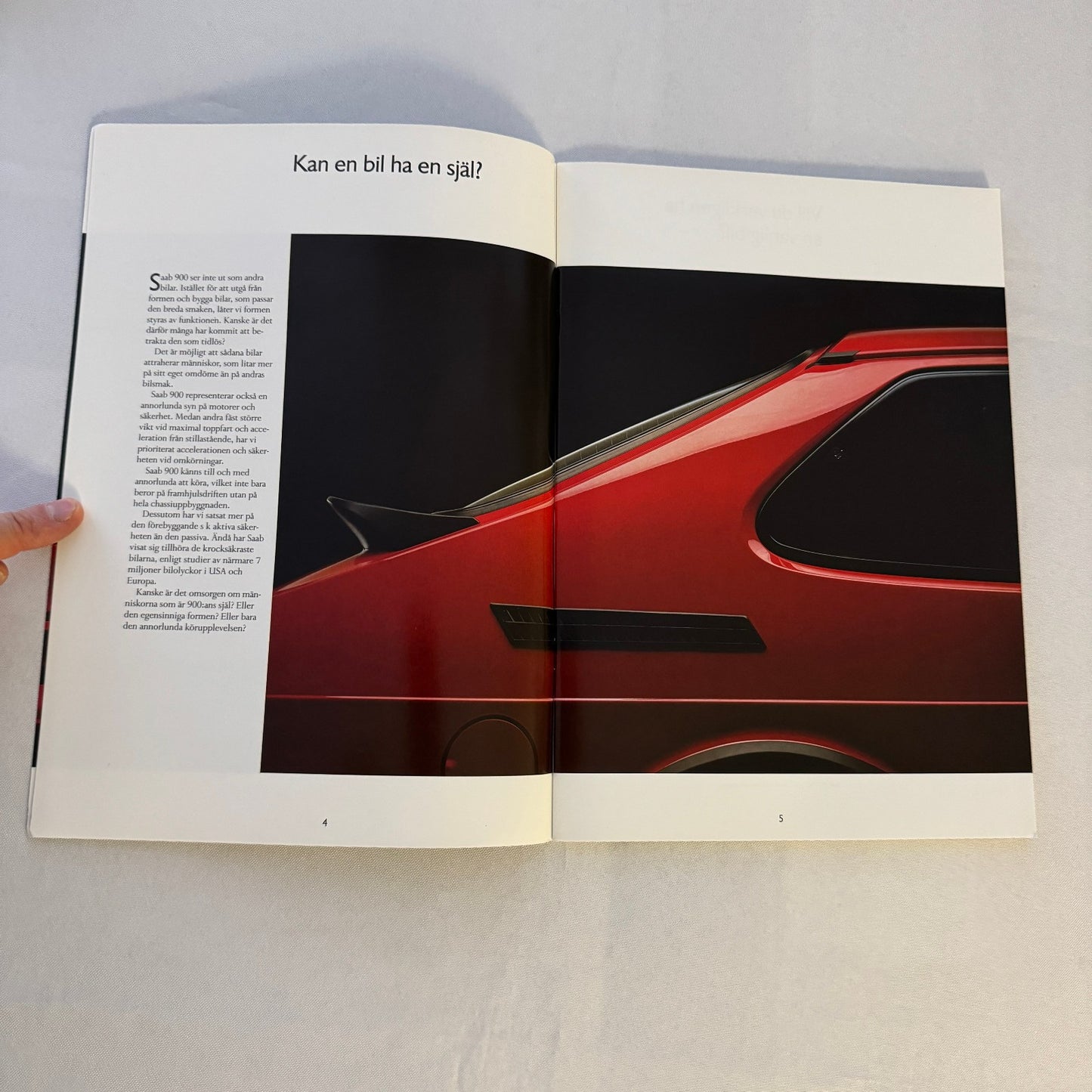 1991 Saab 900 Car Sales Brochure Catalog Saab 900 Cabriolet Turbo 16S SWEDISH