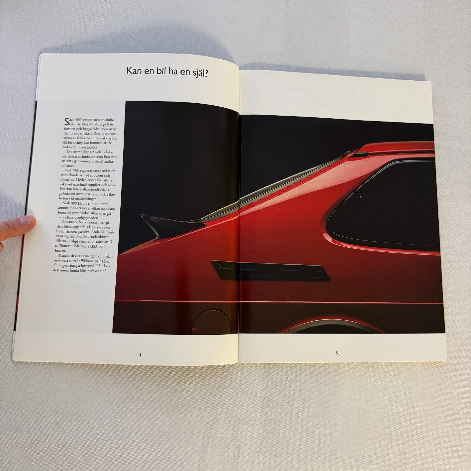 1991 Saab 900 Car Sales Brochure Catalog Saab 900 Cabriolet Turbo 16S SWEDISH
