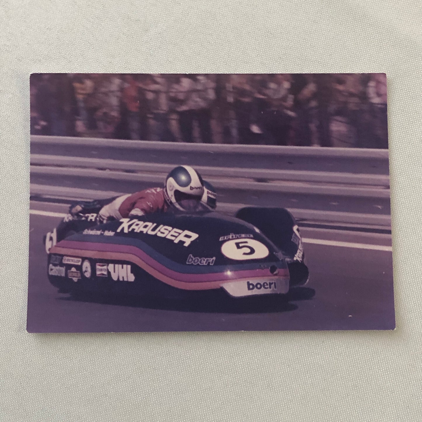 Vintage Motorcycle Racing Photo Photograph Print Germany Sidecar Side Car