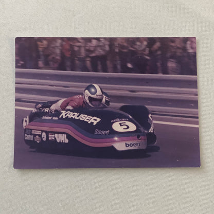 Vintage Motorcycle Racing Photo Photograph Print Germany Sidecar Side Car