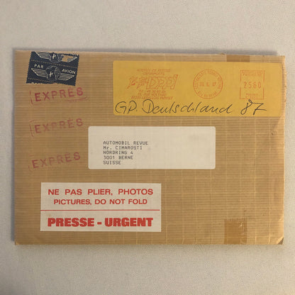 1987 German Grand Prix Formula One Racing Photo Lot of 14 Ayrton Senna Lotus +