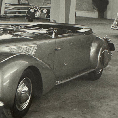 Vintage Coachbuilder Car Convertible Photo Photograph Lancia Aprilia Italian