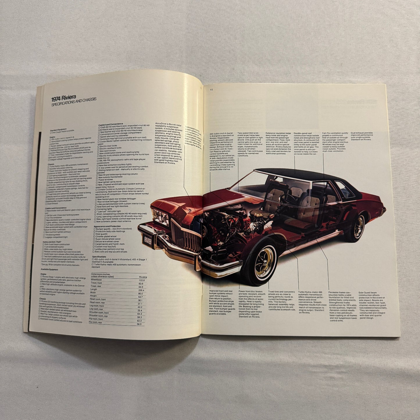 1974 Buick Sales Brochure Catalog Estate Wagon Electra Riviera Apollo Regal +