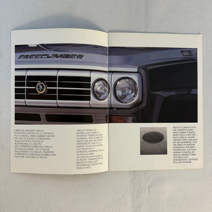 1991 Bertone Freeclimber SUV Sales Brochure BMW Engine Bertone Free Climber