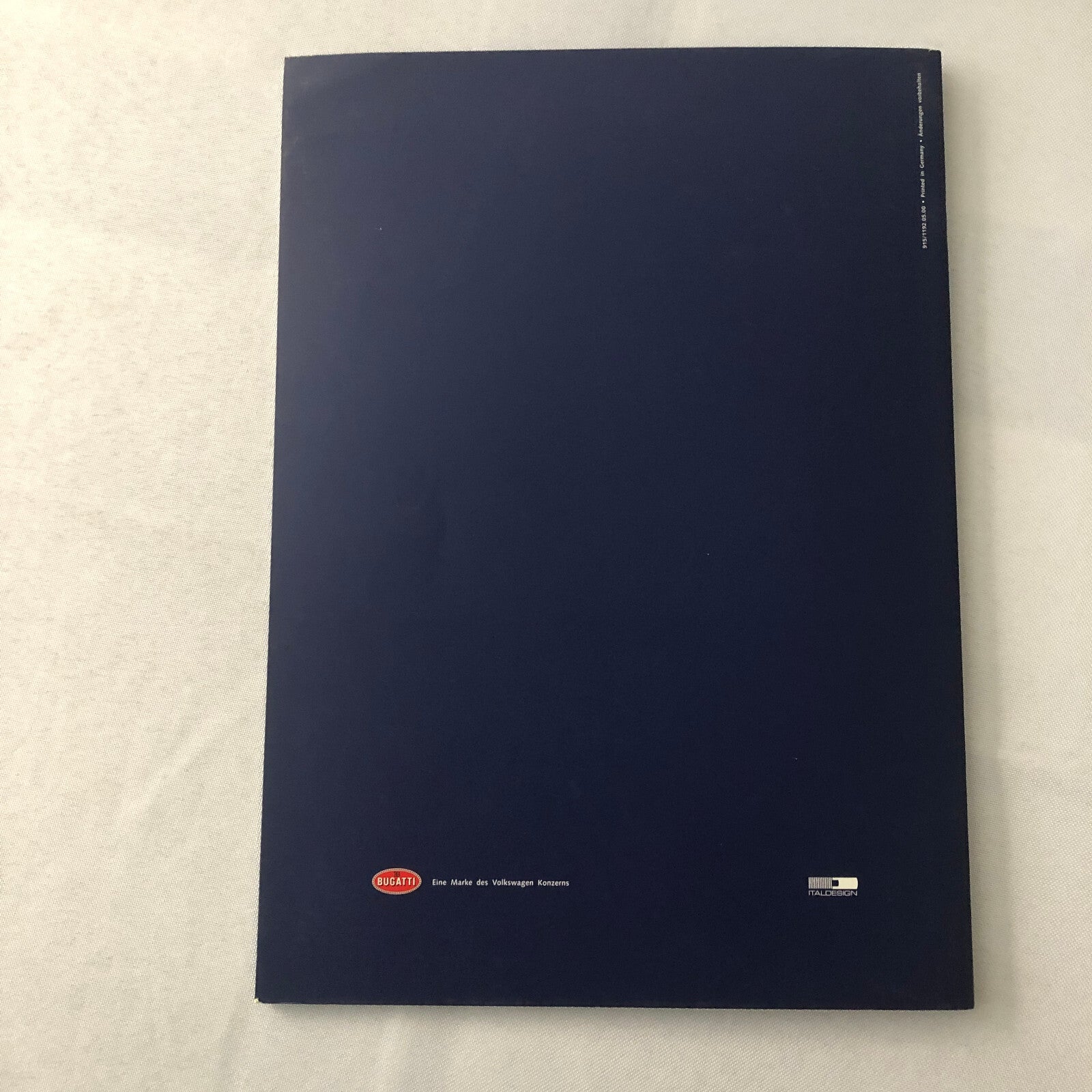 Bugatti Chiron EB 18/3 Concept Car Sales Brochure Catalog