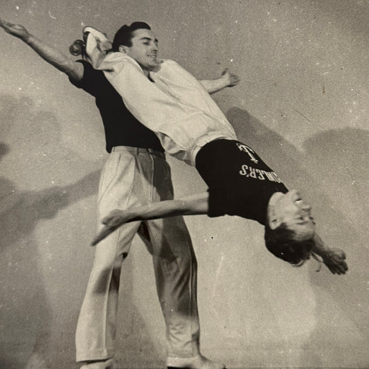 Vintage Circus Photo Les Rowlers Roller Skating Act Performer Photograph