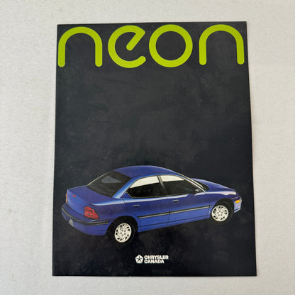 1995 Chrylser Dodge Neon Car Sales Brochure Catalog Canadian