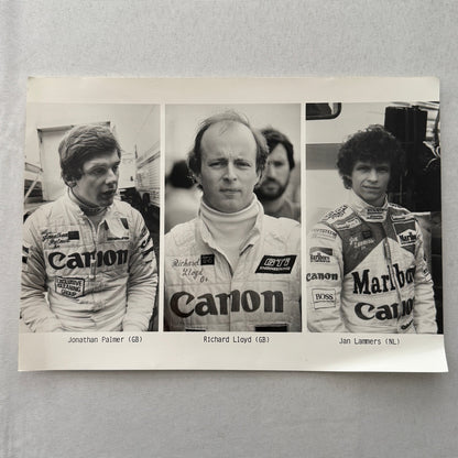 Porsche Racing Driver Photo Jan Lammers Richard Lloyd Jonathan Palmer Photograph