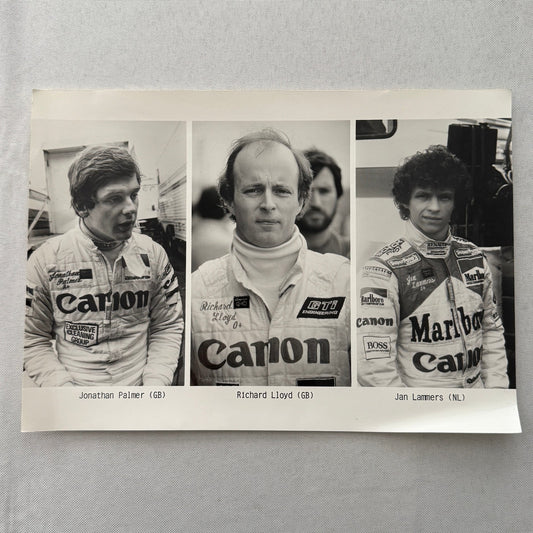 Porsche Racing Driver Photo Jan Lammers Richard Lloyd Jonathan Palmer Photograph