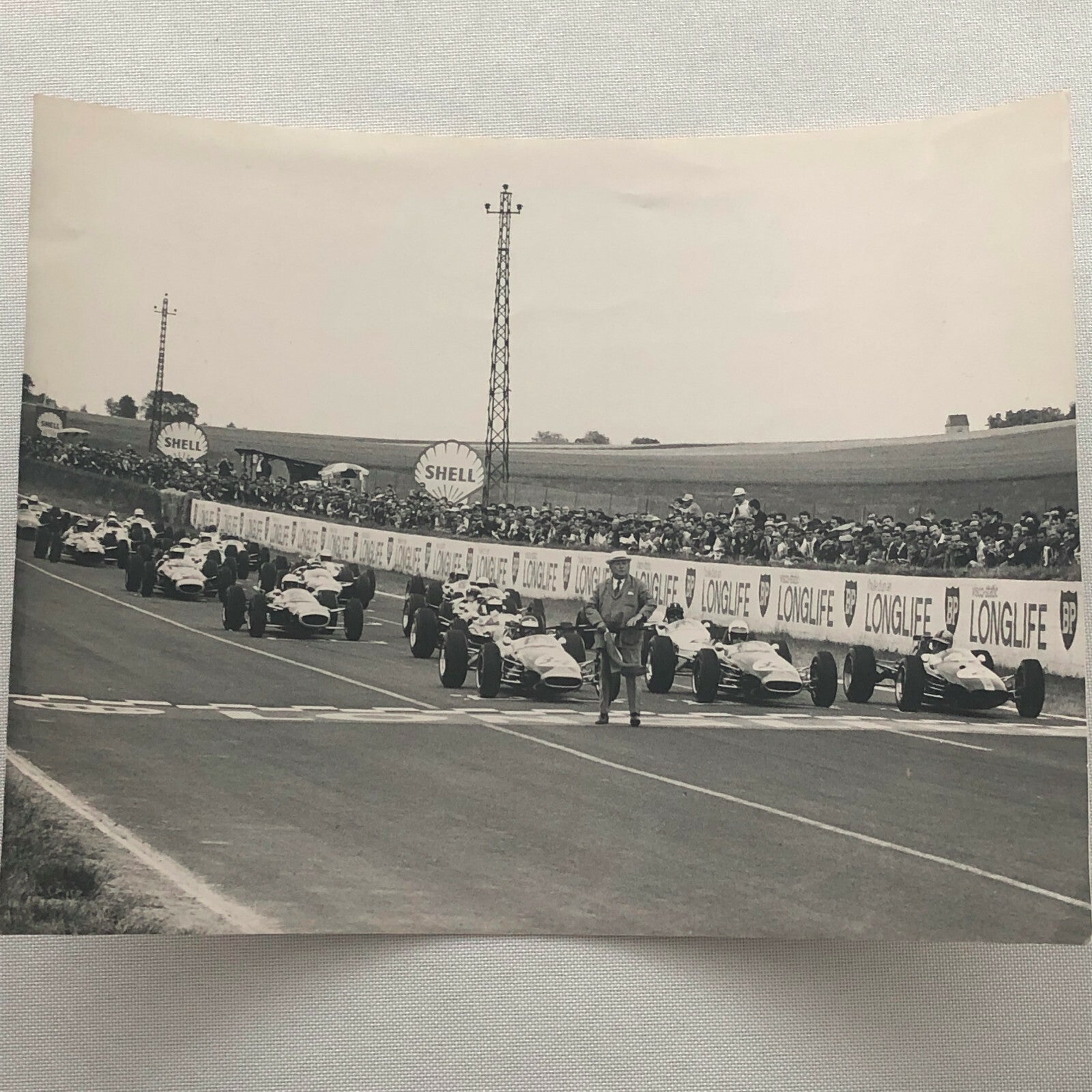 Vintage F2 Car Racing Photo Photograph Jack Brabham Jim Clark Grahm Hill + 