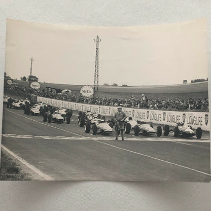 Vintage F2 Car Racing Photo Photograph Jack Brabham Jim Clark Grahm Hill + 