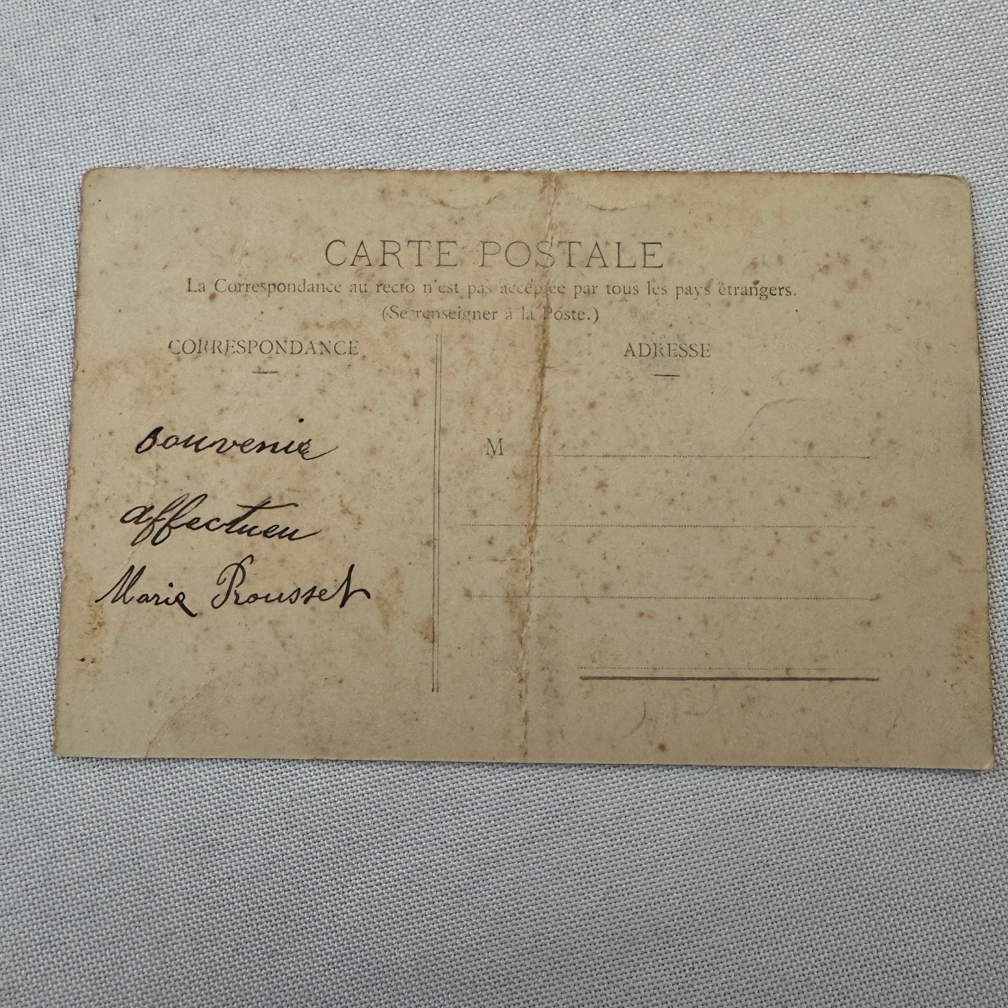 Vintage Zeppelin Airship Dirigible Postcard Post Card French Le Lebaudy