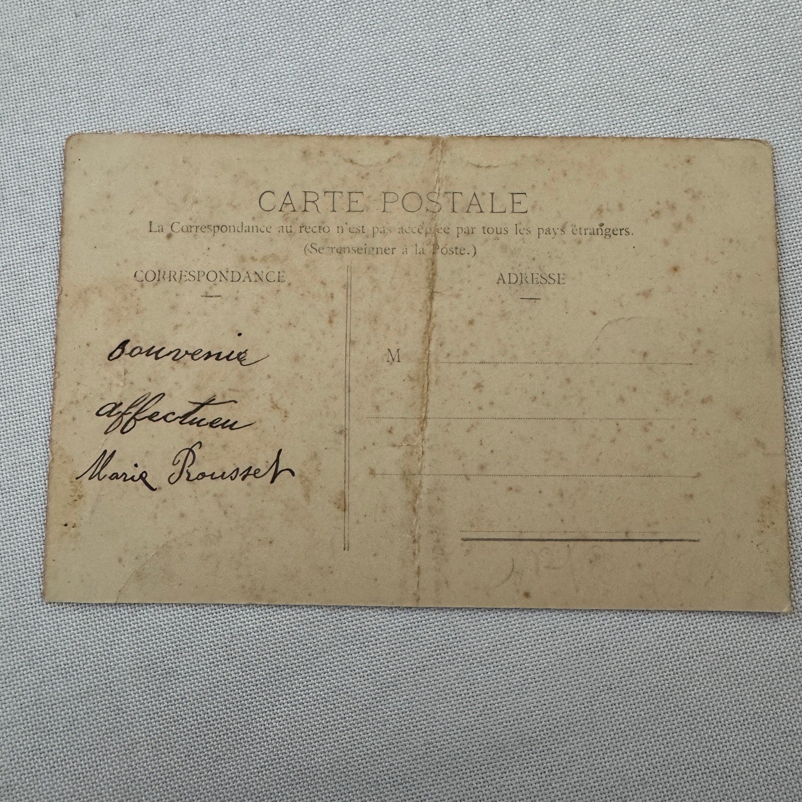 Vintage Zeppelin Airship Dirigible Postcard Post Card French Le Lebaudy