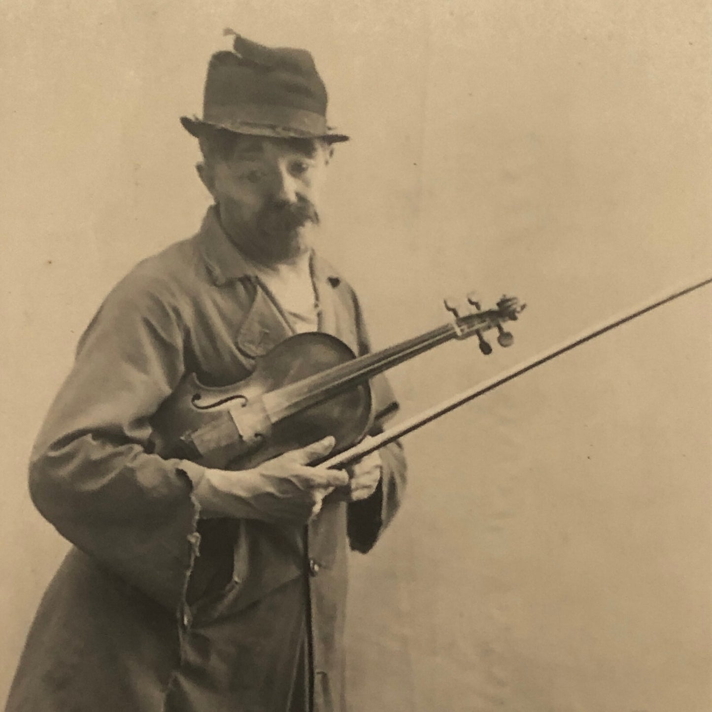 Circus Clown Performer Photo Postcard Real Photo Postcard RPPC