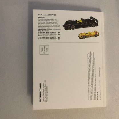 Porsche Lifestyle Accessories Brochure Catalog Die Cast Model Watch Clothing +