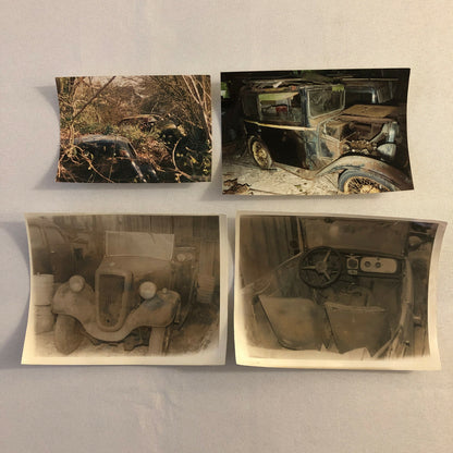 Vintage Austin Car Photo Barn Find Junkyard Parts Lot of 30 Photographs