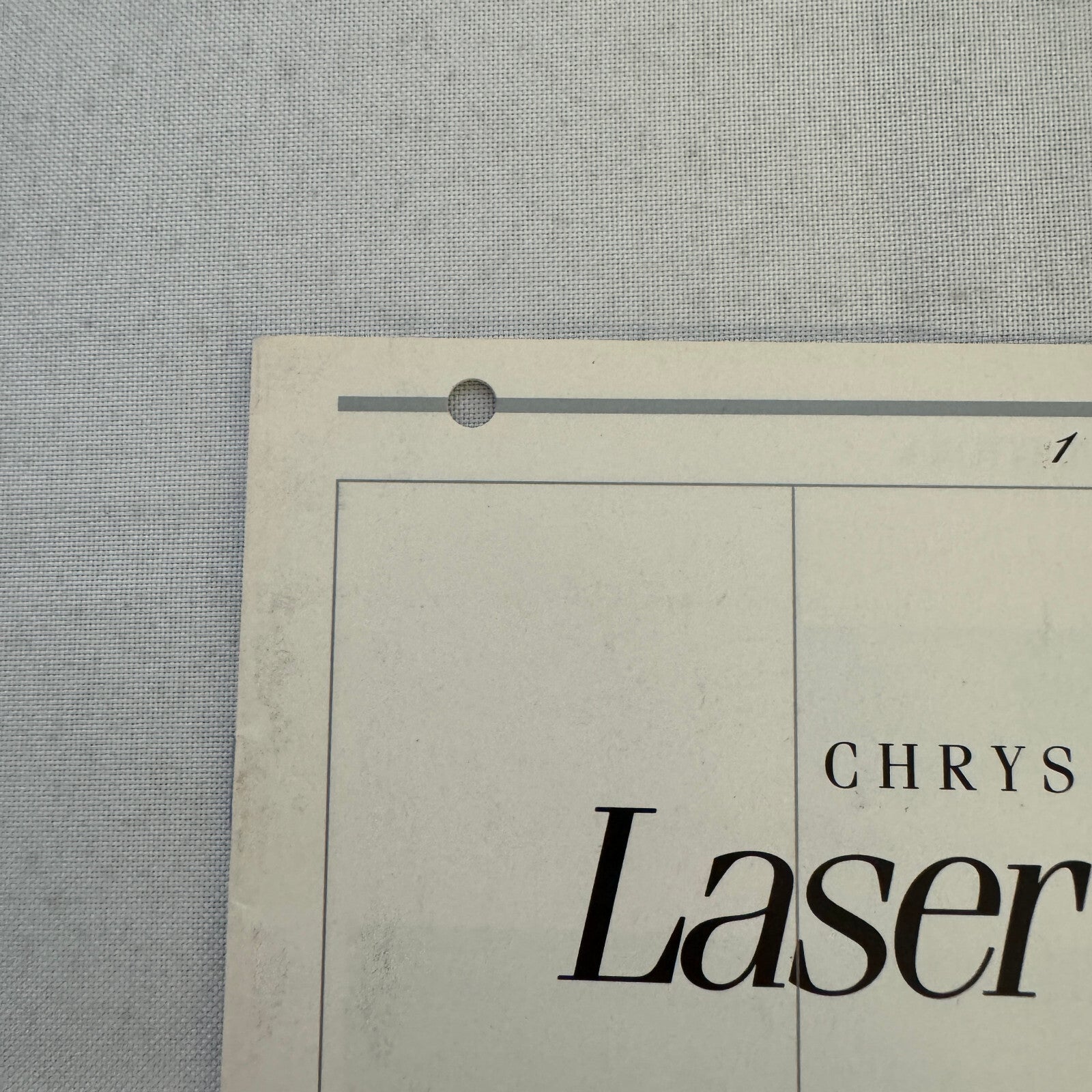 1986 Chrysler Laser and Daytona Sales Brochure Catalog Laser XE XT Turbo Z