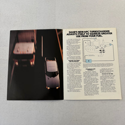 1982 Saab 900 Turbo Car Sales Brochure Catalog Advertising Vintage