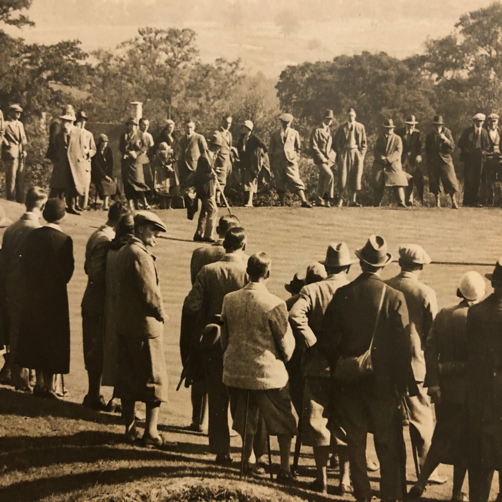 Press Photo Photograph Golf Golfer Tournament Moor Park 1932 Alf Padgham Perry