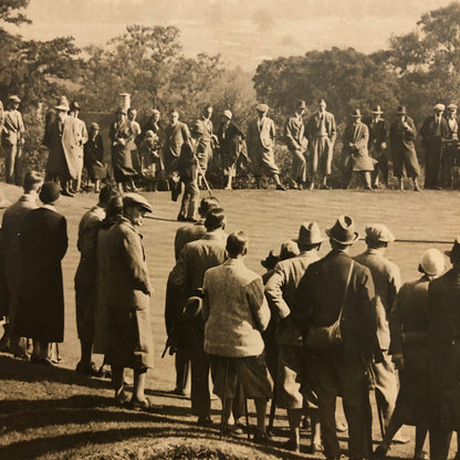 Press Photo Photograph Golf Golfer Tournament Moor Park 1932 Alf Padgham Perry