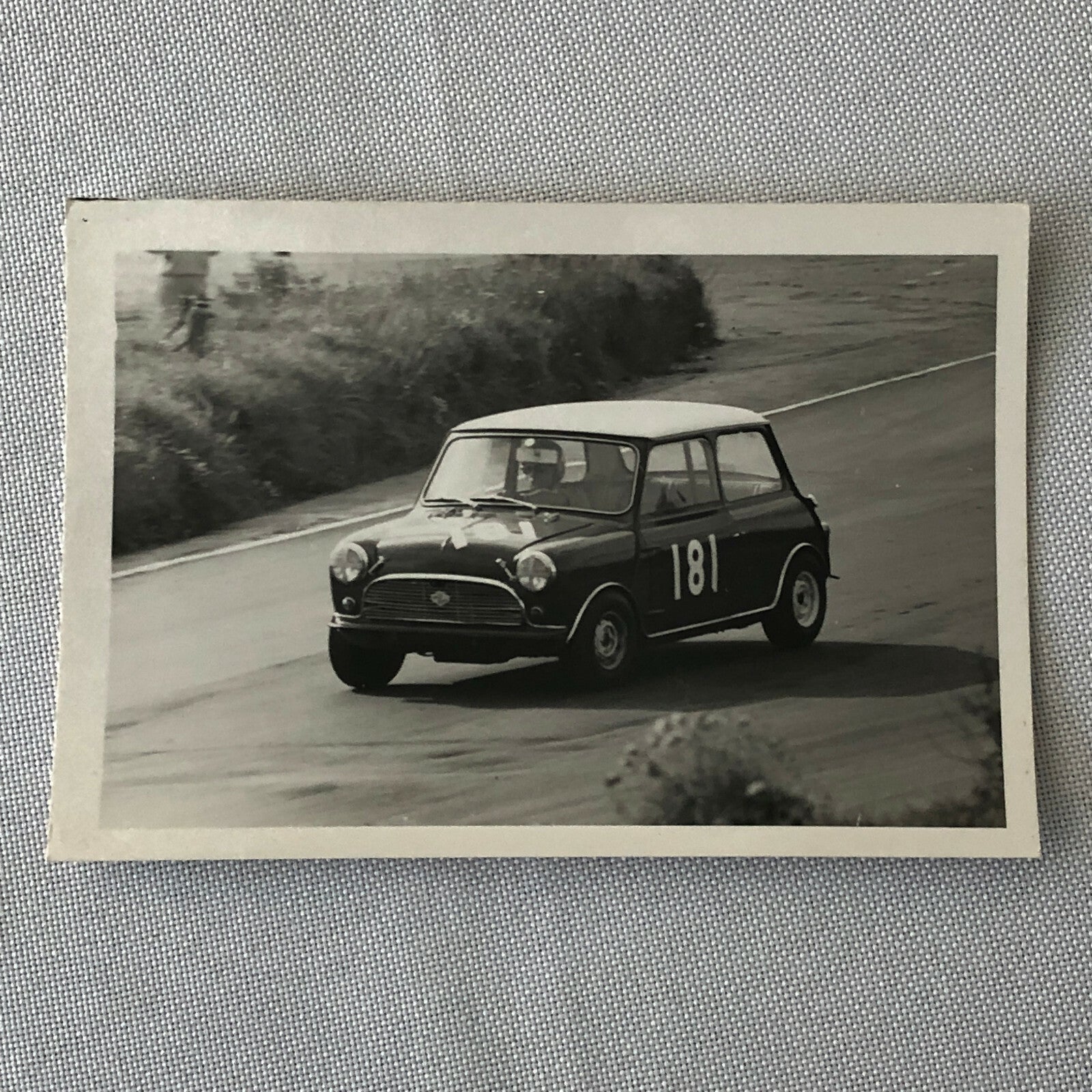 Vintage Mini Car Racing Photo Photograph Print 