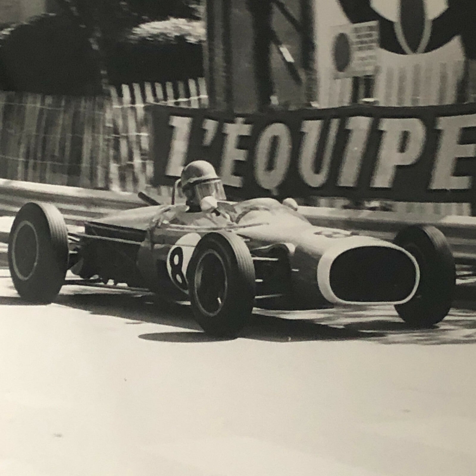 Vintage Racing Car Driver Photo Photograph Print 