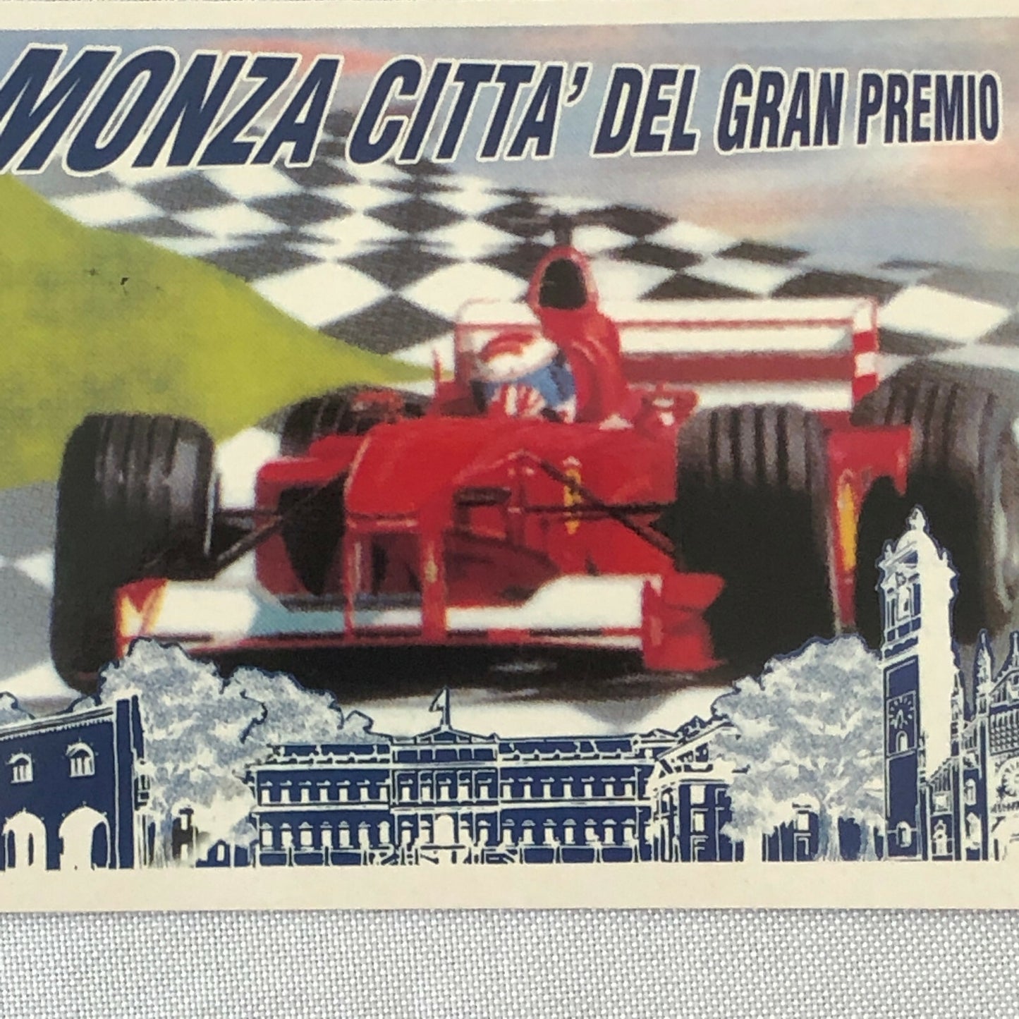 2005 Monza Italian Grand Prix F1 Formula One Racing Postcard with Ascari Stamp 