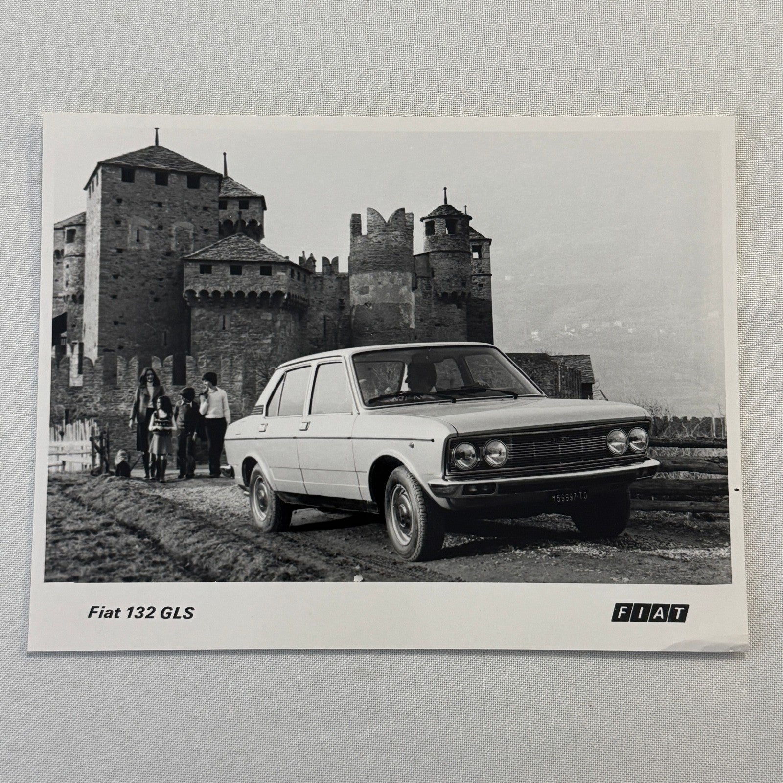 Fiat 132 GLS Car Factory Press Photo Photograph Print Vintage 1976