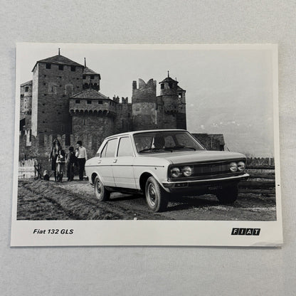 Fiat 132 GLS Car Factory Press Photo Photograph Print Vintage 1976
