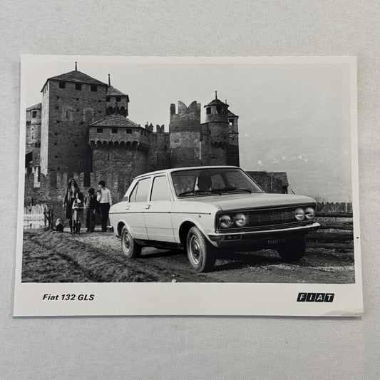 Fiat 132 GLS Car Factory Press Photo Photograph Print Vintage 1976