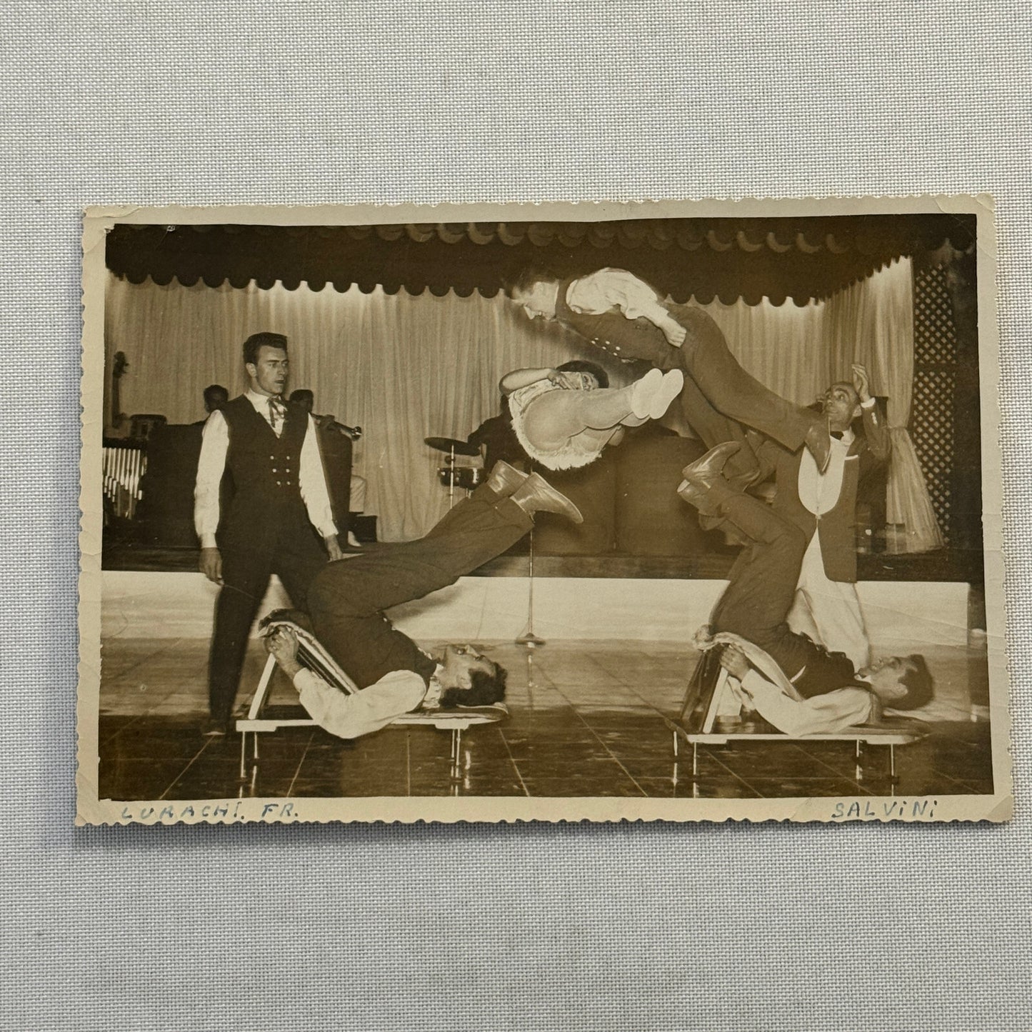 Vintage Circus Performer Acrobat Acrobatic Act Photo Photograph