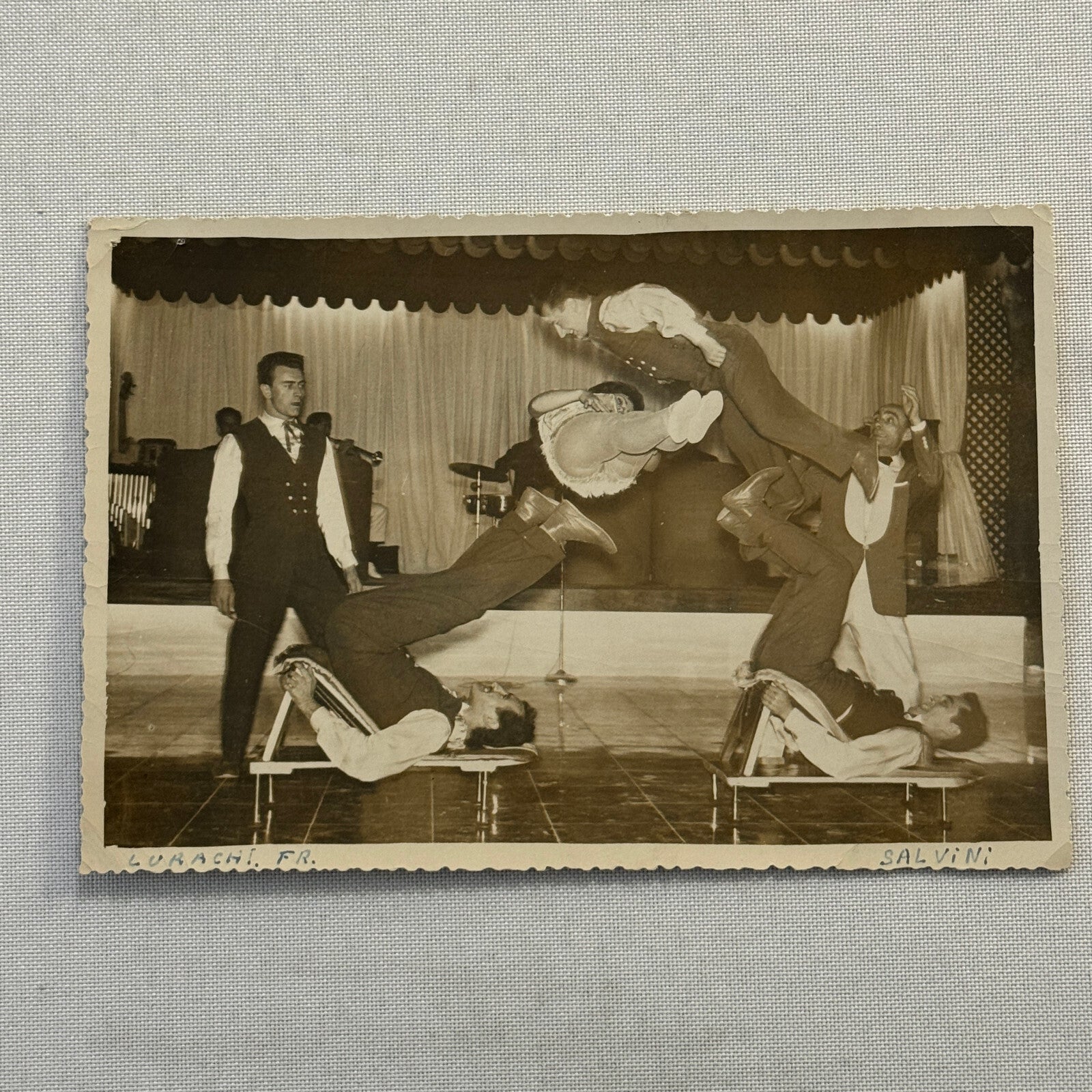 Vintage Circus Performer Acrobat Acrobatic Act Photo Photograph