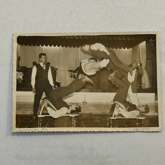 Vintage Circus Performer Acrobat Acrobatic Act Photo Photograph