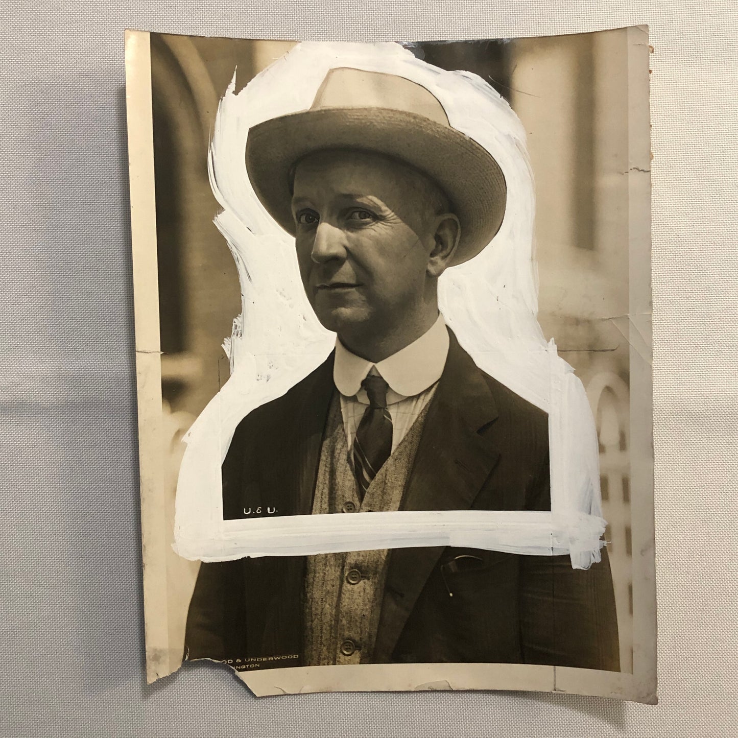 Press Photo Photograph Death Penalty Protest Prisoners Relief Society Head 1925