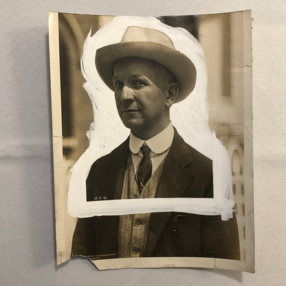 Press Photo Photograph Death Penalty Protest Prisoners Relief Society Head 1925