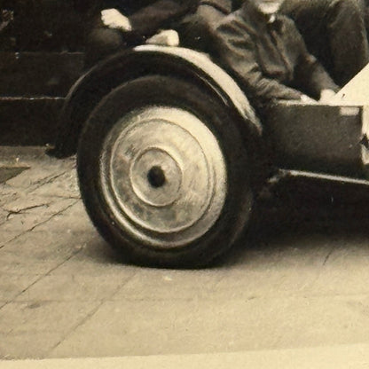 Motorcycle Sidecar Bike Side Car Boys Photo Photograph Snapshot Print